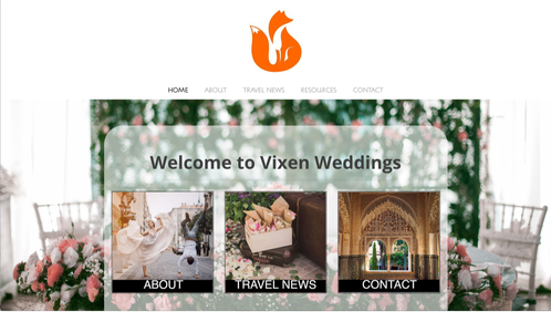 Vixen Weddings homepage